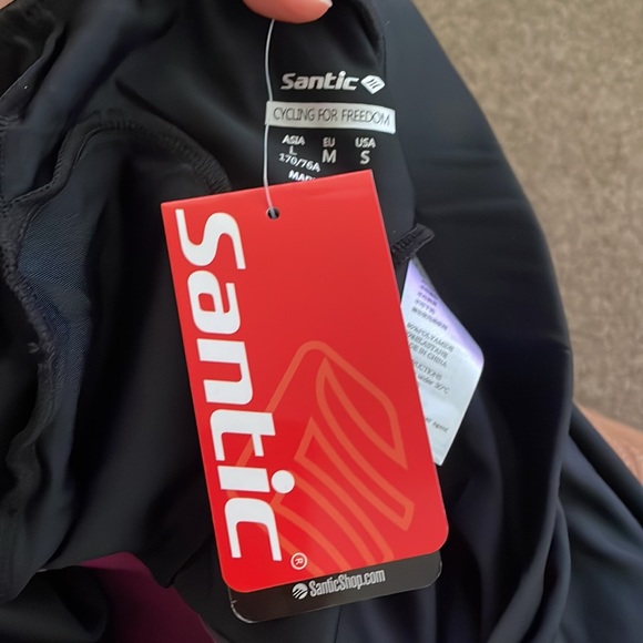 Santic Gina Blue Women Padded Cycling Pants - Picture 6 of 7